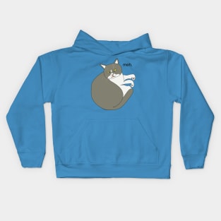 cat meh. Kids Hoodie